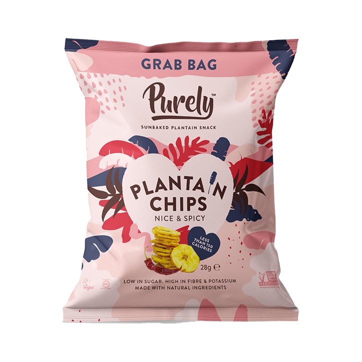 Purely Plantain Chips Nice & Spicy 28g